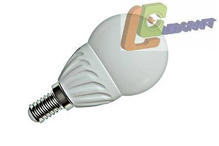 Светодиодная лампа Ledcraft LC-M-E14-3WW E14 3Вт Теплый белый 2700К