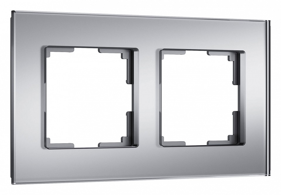 Рамка на 2 поста Werkel Senso серебряный soft-touch W0023106