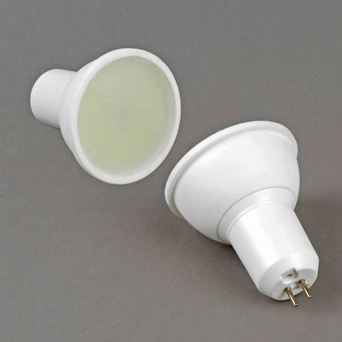 01 Светодиодная лампа Elvan MR16-5W-3000K-2835 plast GY5.3 5Вт Теплый белый 3000К