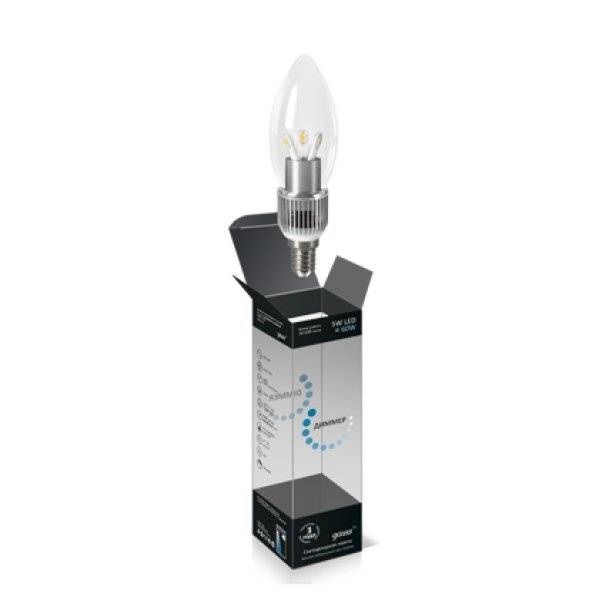 Диммируемая лампа Gauss Candle LED HA103201205-D E14 5Вт 4100К