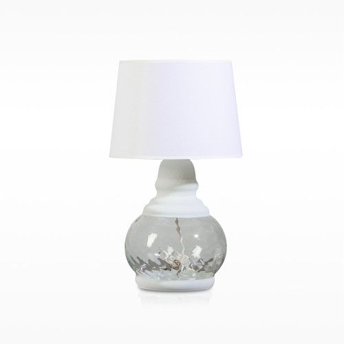 Настольная лампа 19600 Белый матовый - прозрачный Абажур 94n7903