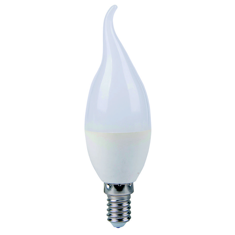 Светодиодная лампа Elvan E14-7W-3000К-C37-flame E14 7Вт Теплый белый 3000К