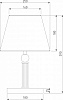 Настольная лампа декоративная Eurosvet Conso 01145/1 хром