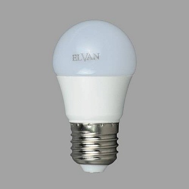 Светодиодная лампа Elvan E27-7W-4000K-G45 E27 7Вт Дневной свет 4000К