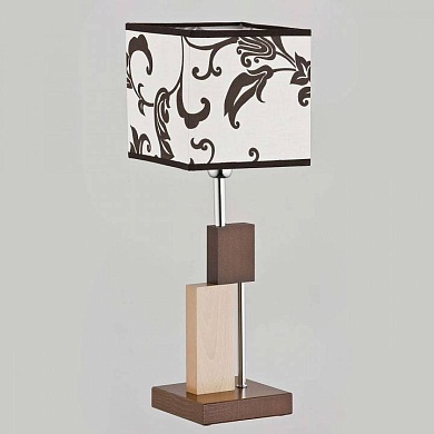 Настольная лампа декоративная Alfa Qube Brown 9414