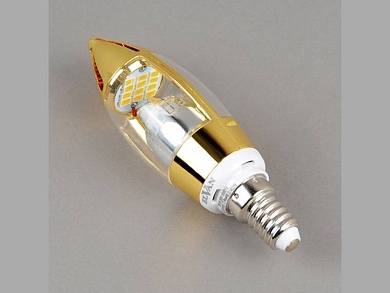 Светодиодная лампа Elvan E14-5W-6000K-Q68-GD E14 5Вт Холодный белый 6000К