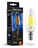 Лампа светодиодная Voltega Crystal E14 6Вт 2800K VG10-C1E14warm6W-F