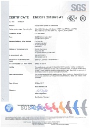 Сертификат №5 от бренда Nordic Aluminium
