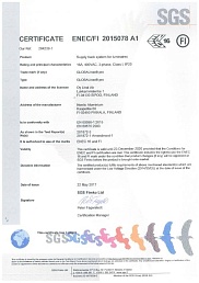 Сертификат №8 от бренда Nordic Aluminium