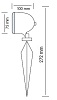 Наземный низкий светильник Horoz Electric HRZ00000954