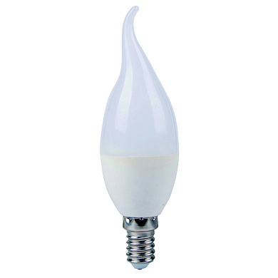 Светодиодная лампа Elvan E14-7W-4000К-C37-flame E14 7Вт Дневной свет 4000К