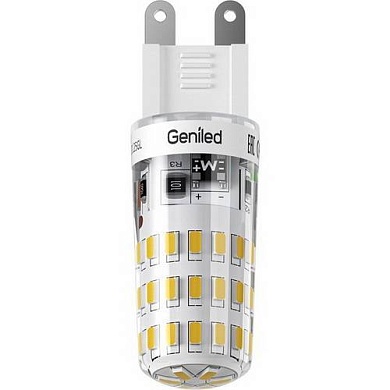Светодиодная лампа Geniled Лампы капсулы G4/G9 01257 G9 4Вт Нейтральный белый 4200К