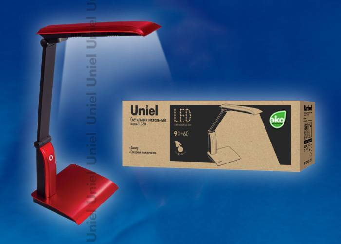 Настольная лампа Uniel TLD-514 Red/LED/840Lm/4500K/Dimmer