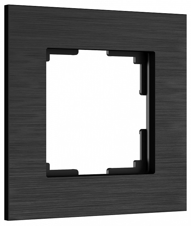 Рамка на 1 пост Werkel AluMax черный алюминий a066329