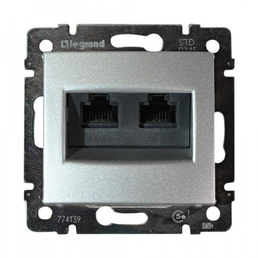 Legrand valena 5. Розетка компьютерная 2xrj45 Legrand Valena. Legrand 770231. Розетка 2хrj45 кат 5e. DLP Legrand розетка rj45.