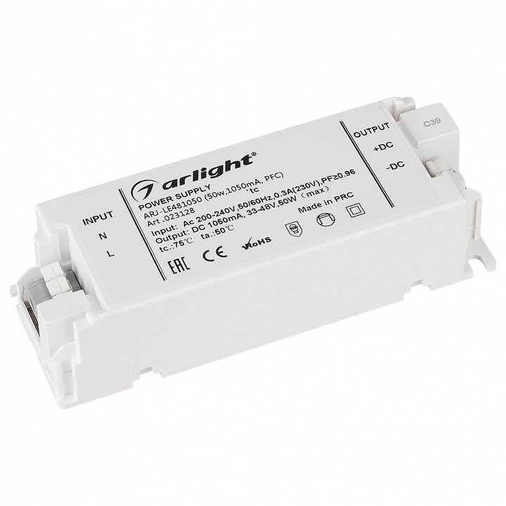 Блок питания Arlight ARJ-LE481050 (50W, 1050mA, PFC)