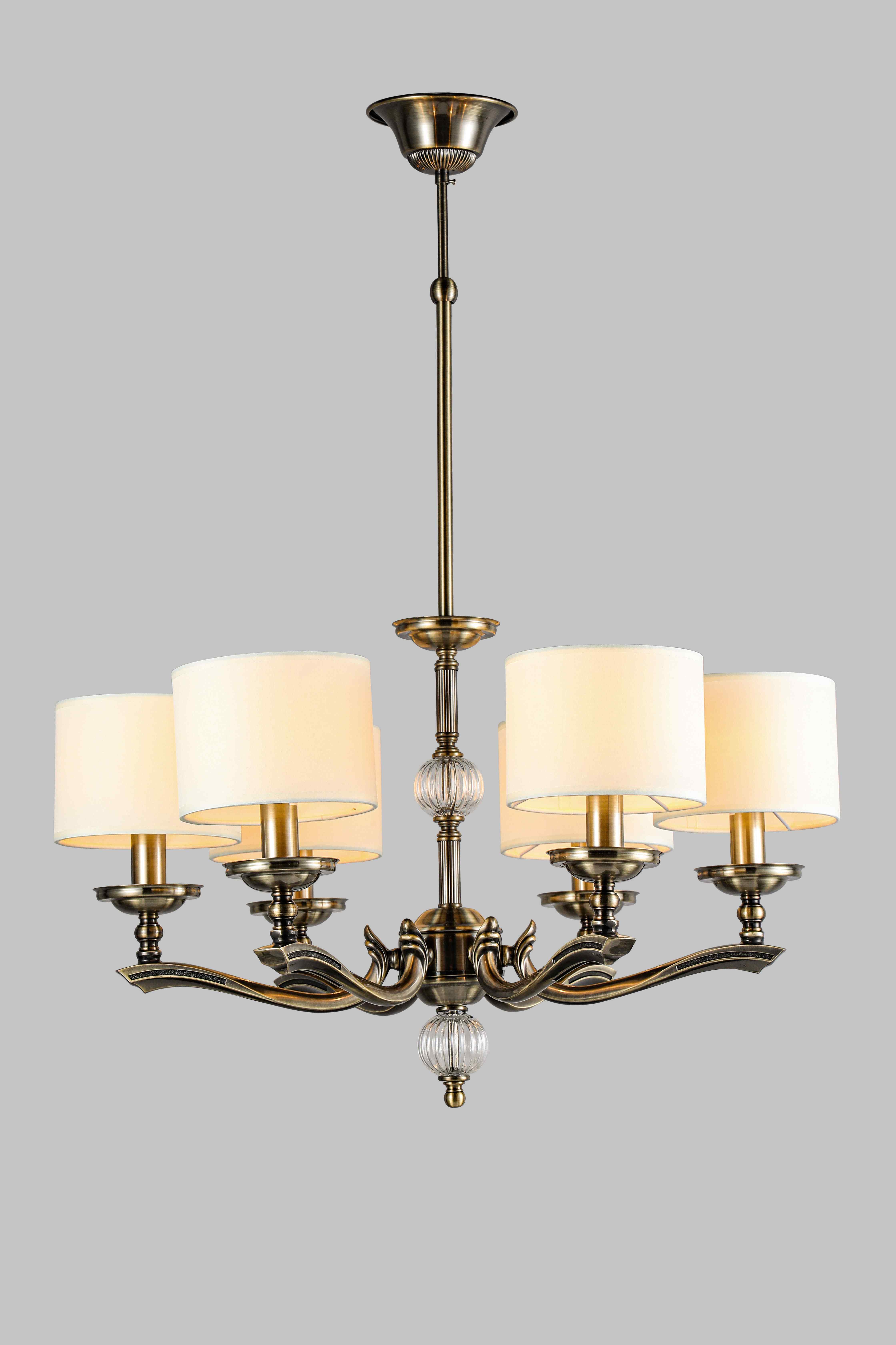 Люстра Nuolang 8629/6BR BRONZE (1) Люстра Veneto Luce