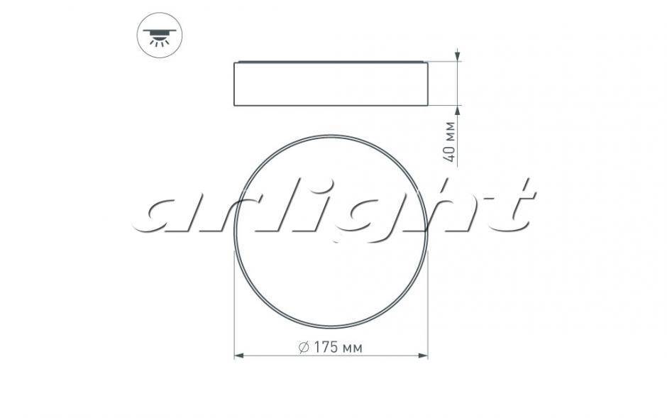 Светодиодный светильник Arlight 021777 16Вт Белый (дневной) 4000К