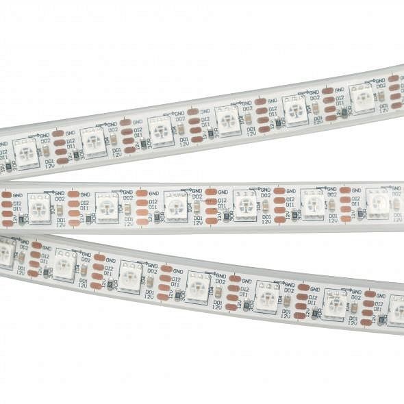 Лента светодиодная Arlight SPI-5000PGS-RAM-5060-60 12V Cx1 RGB-Auto (12mm, 8W/m, IP67) 029449