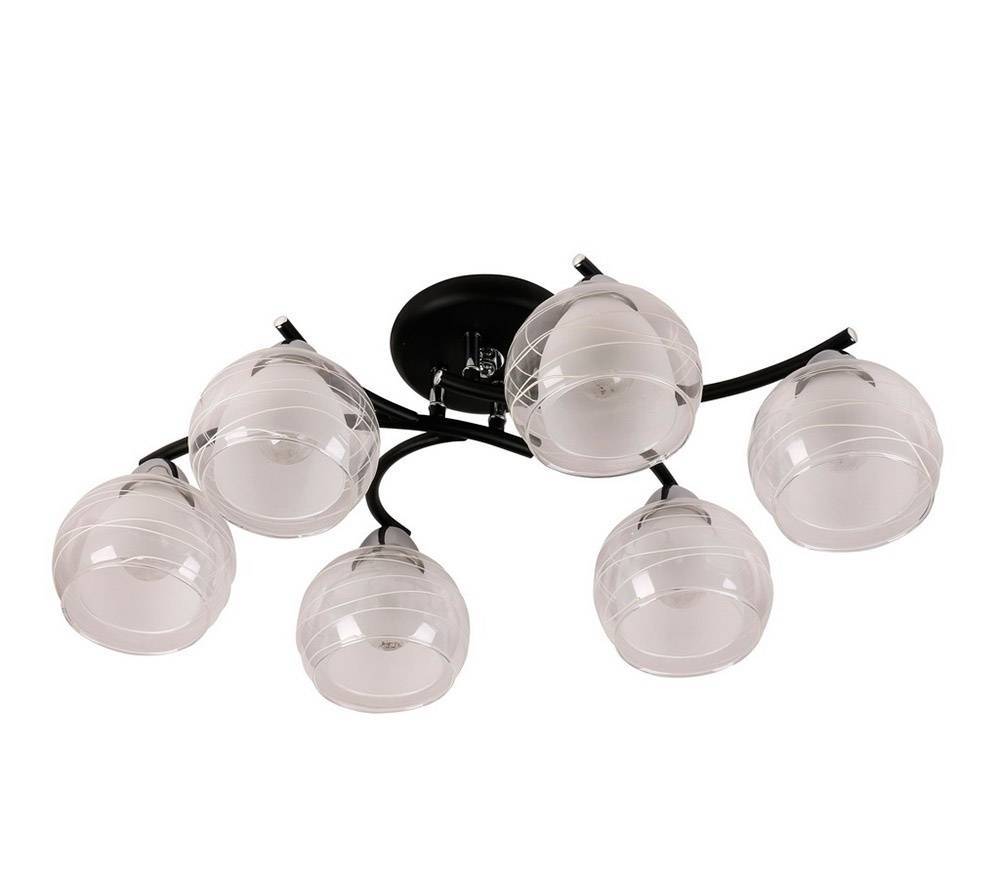 Потолочная люстра IDLamp Nerina 845/6PF-Blackchrome