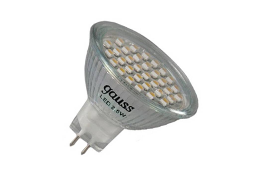 Светодиодная лампа Gauss EB EB101005125 GU5.3 2.5Вт Теплый 2700К