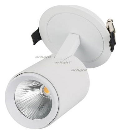 Встраиваемый светильник на штанге Arlight LGD-LUMOS-R76-16W White6000 (WH, 20 deg) 024287