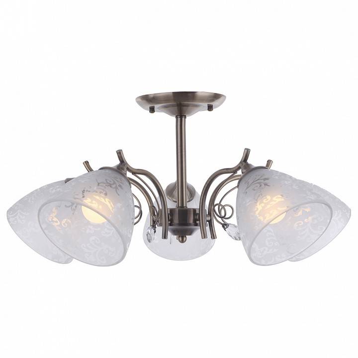 Люстра на штанге IDLamp 852 852/5PF-Oldbronze