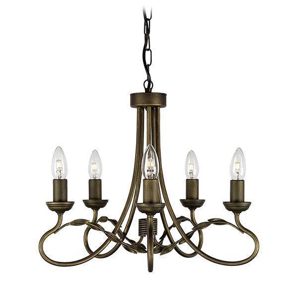 Люстра подвесная Elstead Lighting OV5 BLK/GOLD