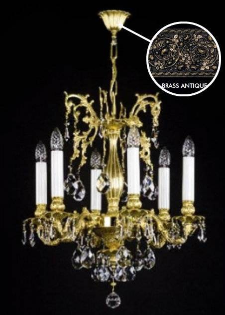 Люстра подвесная Artglass PENELOPE BRASS ANTIQUE SP