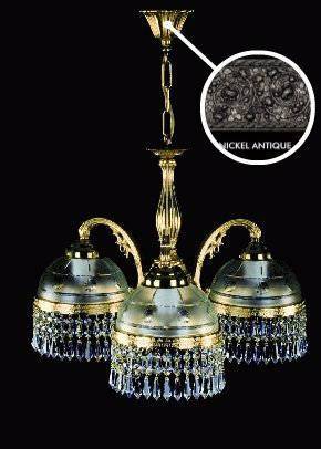 Люстра подвесная Artglass CASSANDRA III. NICKEL ANTIQUE CE