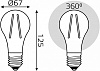 Лампа светодиодная Gauss Filament E27 22Вт 2700K 102902122