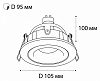 Встраиваемый светильник Italline M02-026 M02-026029 white