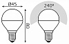 Набор ламп светодиодных Gauss Basic E14 5.5Вт 3000K 10531152T