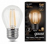 Лампа светодиодная Gauss LED Filament E27 5Вт 2700K 105802105