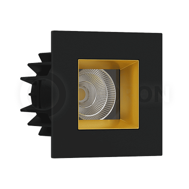 Светильник Downlight LEDRON FAST TOP SQ MINI BLACK/GOLD