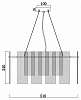 Подвесной светильник Freya Ottimo FR5198PL-06BS