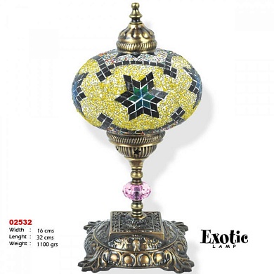 Настольная лампа Exotic Lamp МОЗАИКА 02532