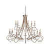 Подвесная люстра Elstead Lighting Christina CRT18 SIL/GOLD