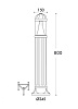 Светильник уличный наземный FUMAGALLI SAURO 800. D15.554.000.BXD1L