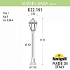 Наземный высокий светильник Fumagalli Mizar.R/Saba K22.151.000.AXF1R