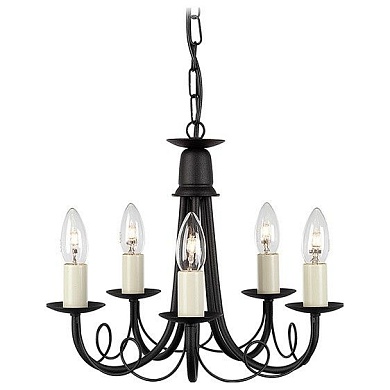 Подвесная люстра Elstead Lighting Minster MN5 BLACK