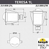 Встраиваемый светильник Fumagalli Teresa 2L1.000.000.LXZ1L