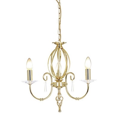 Подвесная люстра Elstead Lighting Aegean AG3 POL BRASS