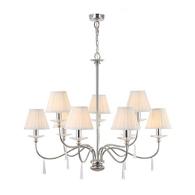 Подвесная люстра Elstead Lighting Finsbury Park FP9 POL NICKEL