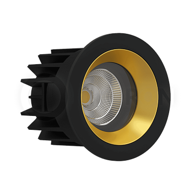 Светильник Downlight LEDRON FAST TOP MINI BLACK/GOLD 