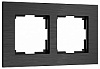 Рамка на 2 поста Werkel AluMax черный алюминий a066330