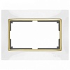 Рамка для двойной розетки Werkel Snabb WL03-Frame-01-DBL-white