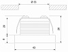 Встраиваемый светильник Elektrostandard 15268/LED 15268/LED