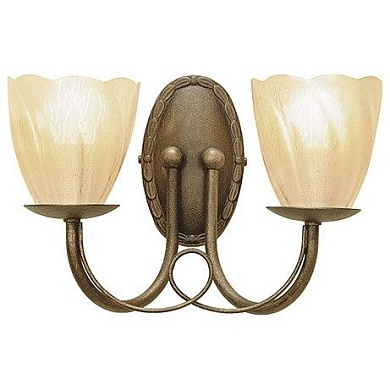 Бра Elstead Lighting Minster MN2 BLK/GOLD