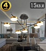 Потолочная люстра Natali Kovaltseva LOFT LED LED LAMPS 81101/6C GOLD BLACK